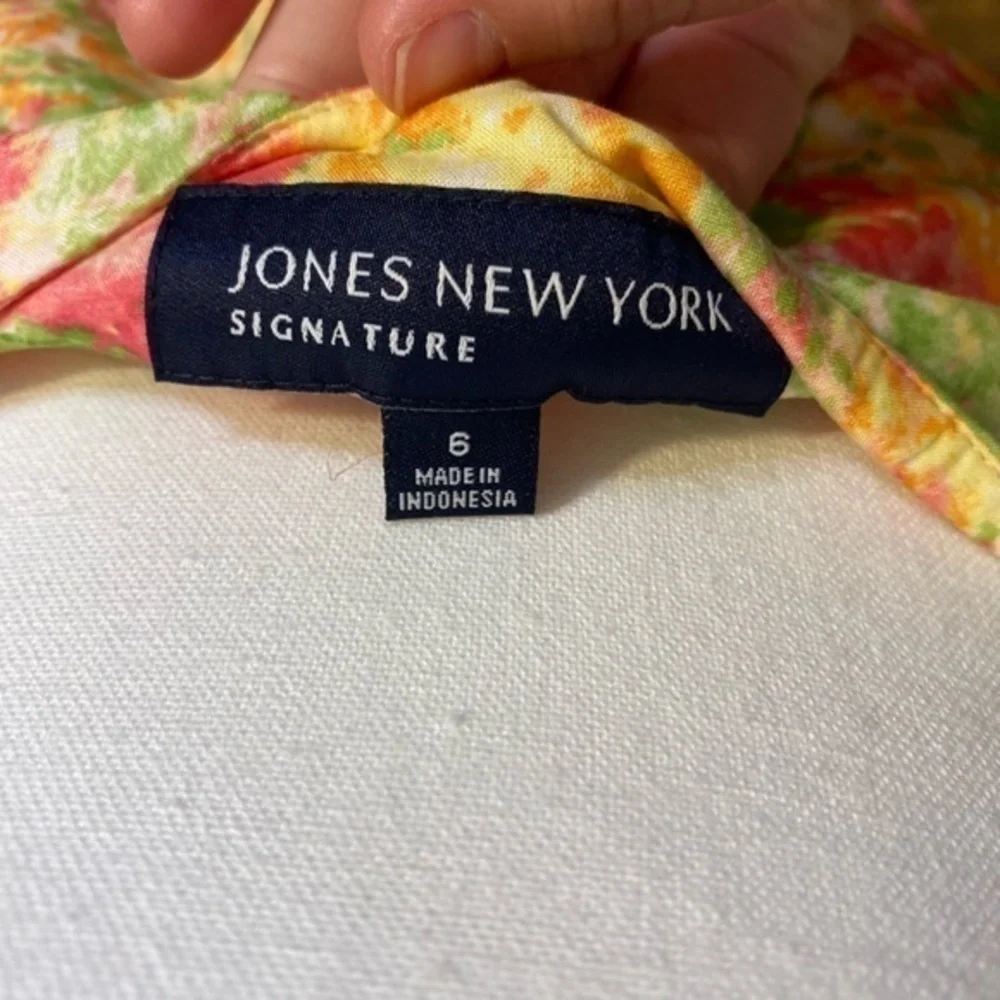 Jones New York dusty rose Cottagecore floral skirt‎ size 6 NWT
